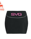 SVG Golf Spring and Summer Black Printed Skirt
