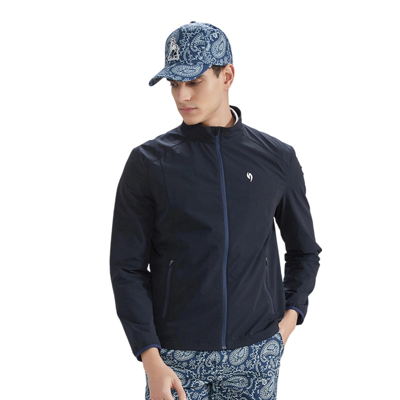 SVG Golf Men's Stylish Lightweight Long Sleeve Zip-Up Sport Jacket