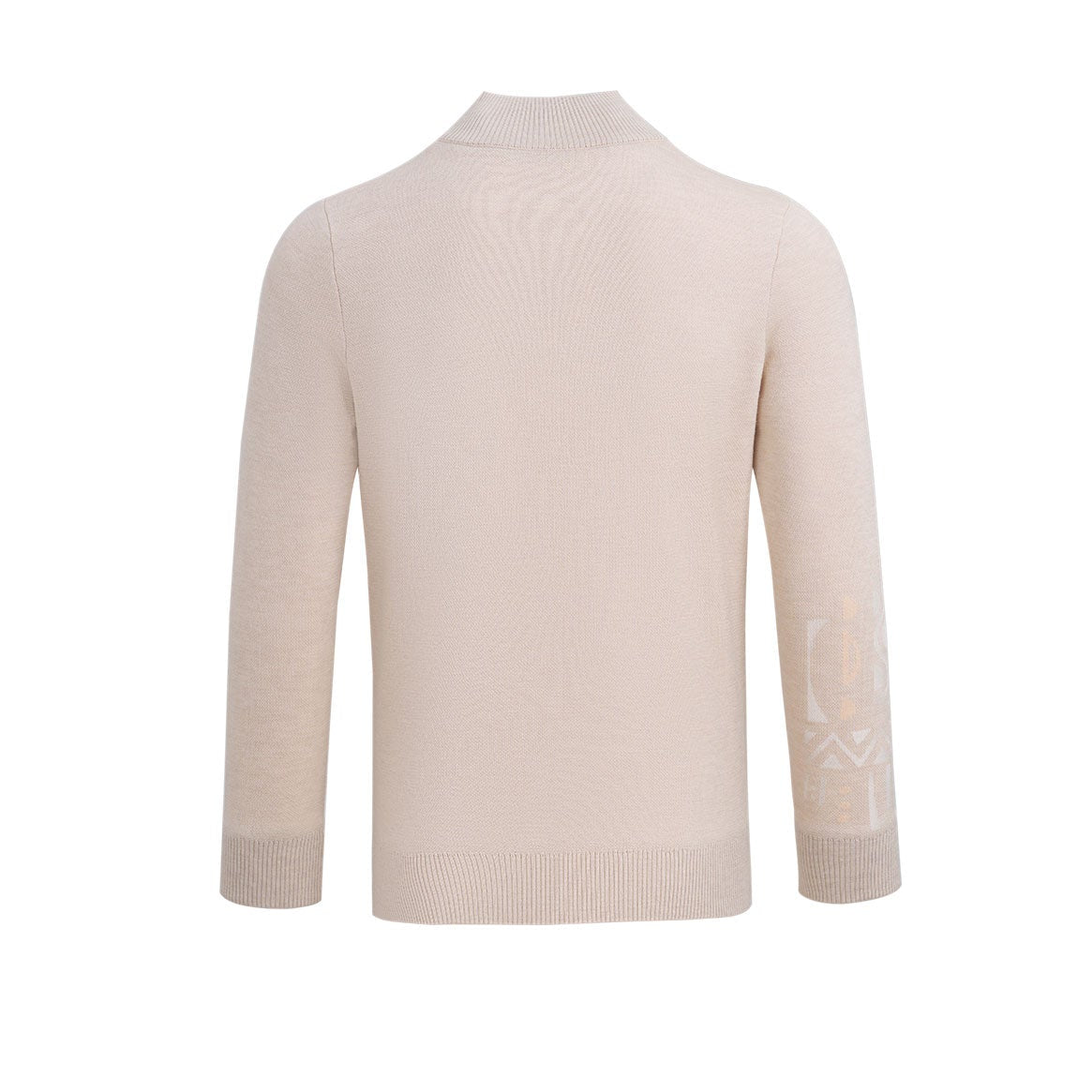 SVG Golf Men's Lined Slim Fit Stand Collar Half-Zip Wool Sweater