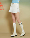 SVG Golf 23 Spring and Summer Women's White Ribbon Stitching Sports Skirt