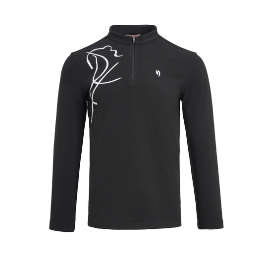 SVG Golf Men's Volcanic Rock Long Sleeve Stand Collar T-Shirt