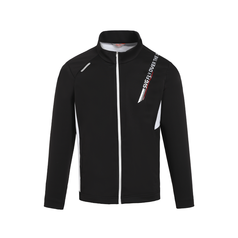 SVG Golf autumn and winter men's black-and-white jacket zipper windbreaker