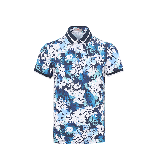 SVG Golf Men's Full Printed Short-Sleeved Polo Shirt