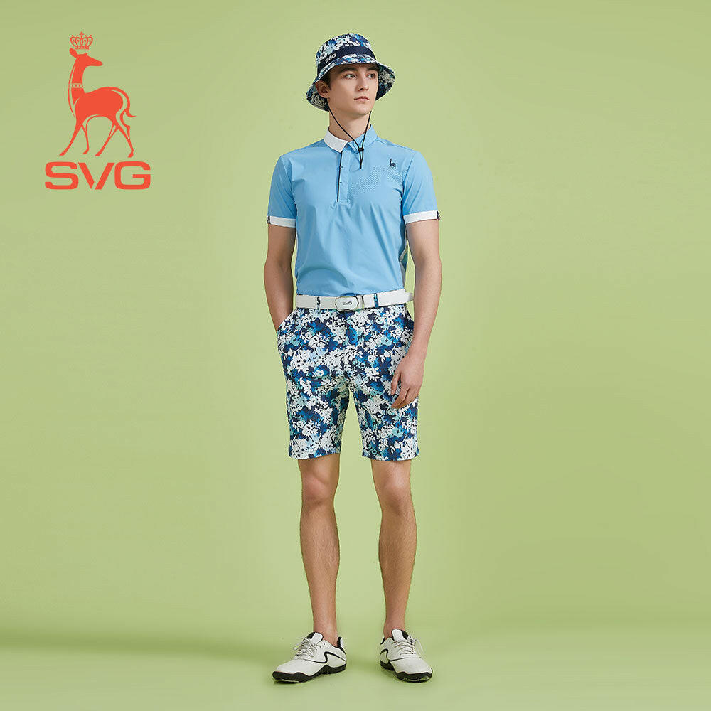 SVG Golf Men's Full Print Casual Shorts