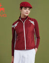 SVG Golf Autumn and Winter Women's Red Stitched Vest