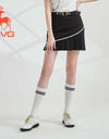 SVG Golf 23 New Spring and summer women's black and white colliding short skirt pleated skirt sports skirt 
