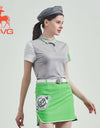 SVG Golf 23 spring and summer new women's green printed skirt split hip skirt