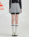 SVG Golf 23 spring and summer new women's black and white plaid print skirt pants sports skirt shorts woman