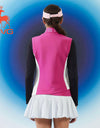SVG Golf 23 autumn/winter new fuchsia waistcoat zippered vertical collar vest