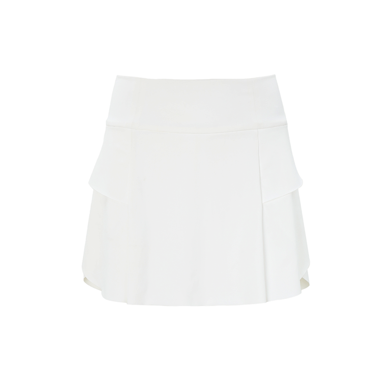 SVG Golf Women's White A-line High Elastic Skort