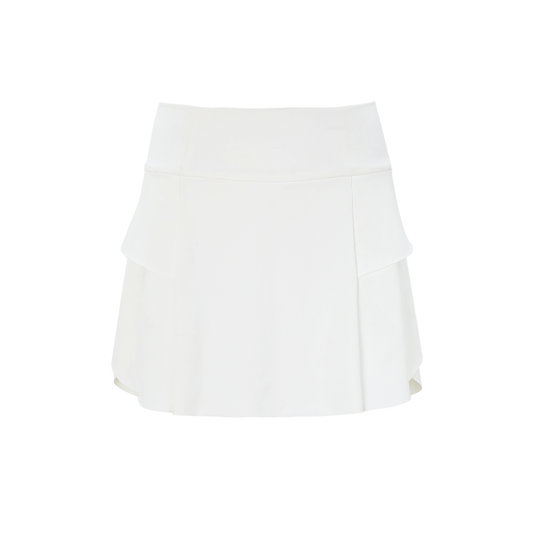 SVG Golf Women's White A-line High Elastic Skort