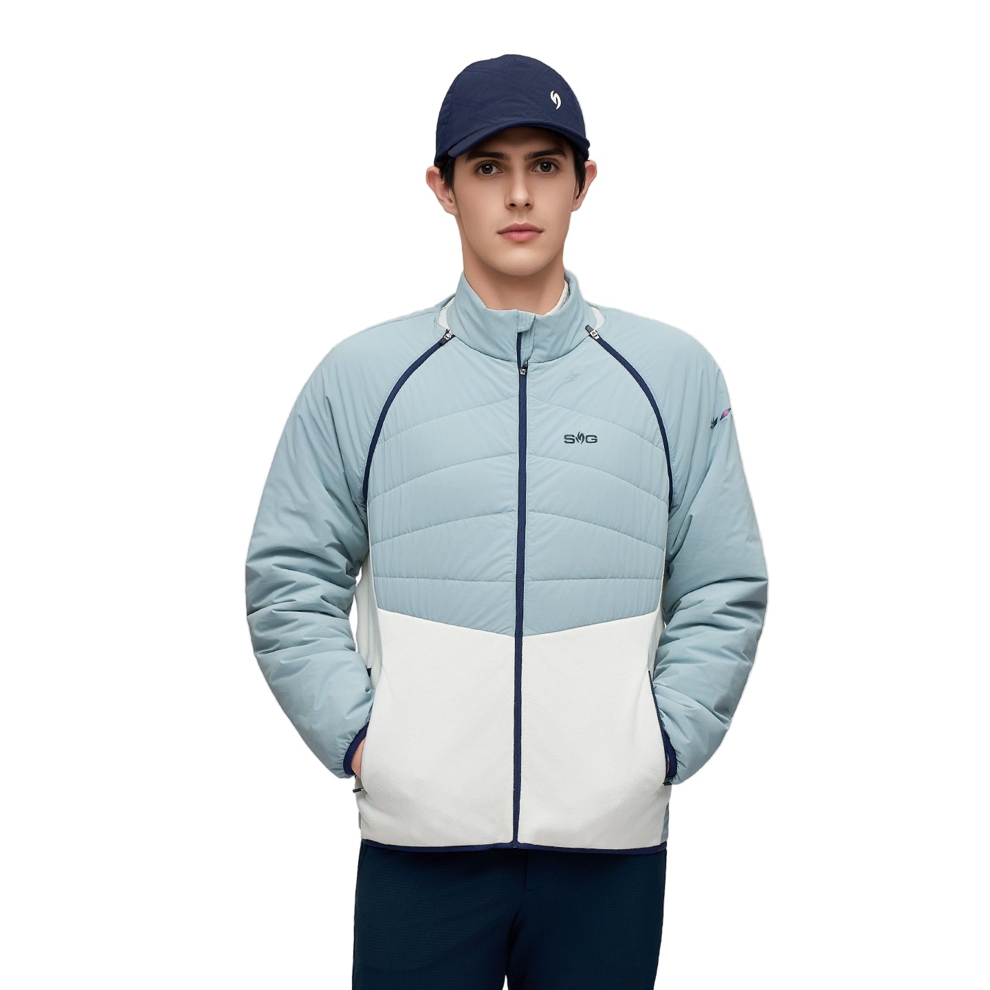 SVG Golf Men's  Detachable Sleeves Cotton Jacket
