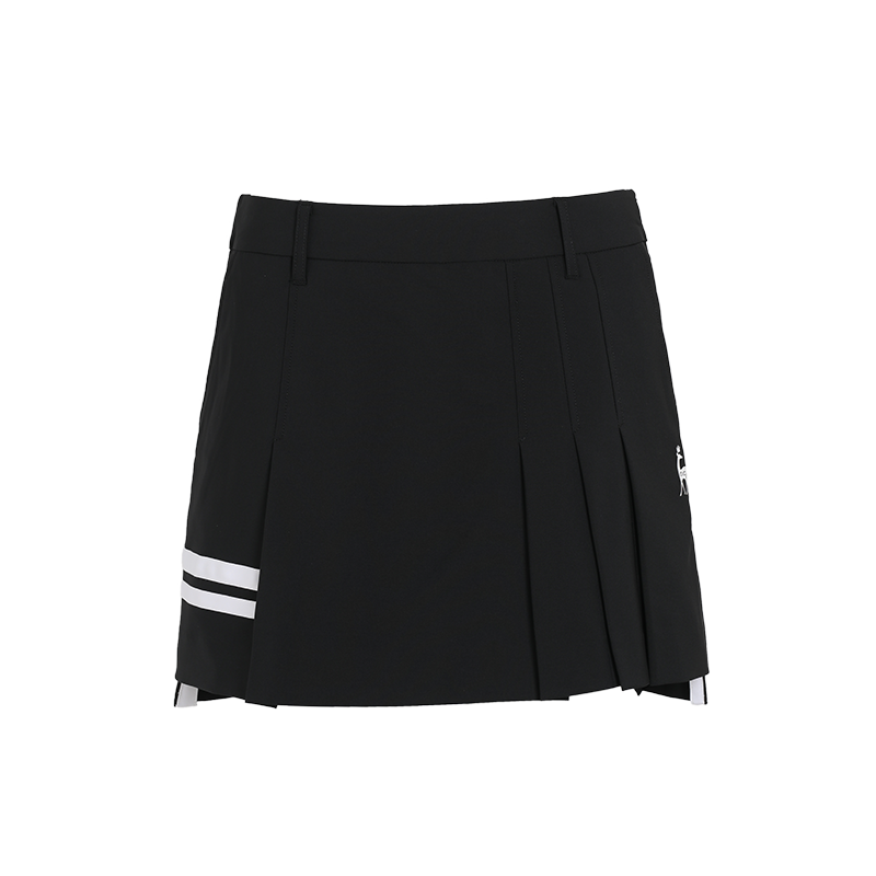 SVG Golf Black Stretch Pleated Quick-dry Skirt