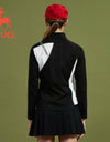 SVG Golf 23 autumn and winter women's new black and white mosaic jacket