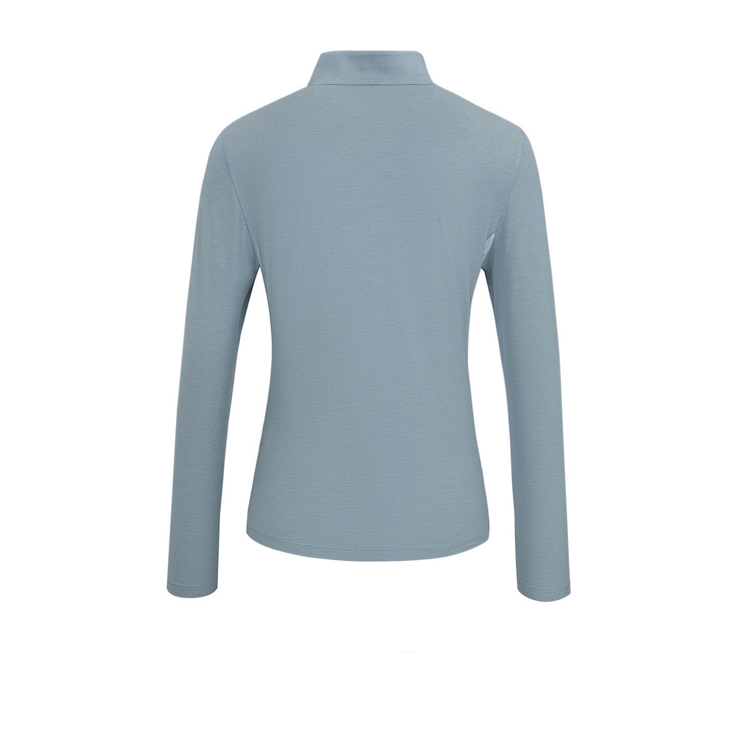 SVG Golf Women's Colorblock Zip Stand Collar Long Sleeve T-Shirt