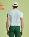 SVG Golf 23 New Spring/summer men's light green stitched short-sleeved T-shirt lapel polo shirt