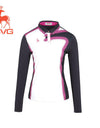 SVG Golf women's color printed long-sleeved polo shirt
