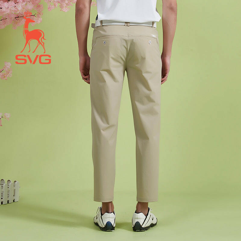 SVG Golf Men's Pure Color Slim Stretch Pants