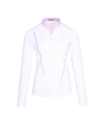 SVG Golf 23 spring and summer new women's white stand-up long-sleeved t-shirt bottom shirt stand-up collar jacket