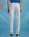SVG Golf men's grey printed slim trousers with elastic waist