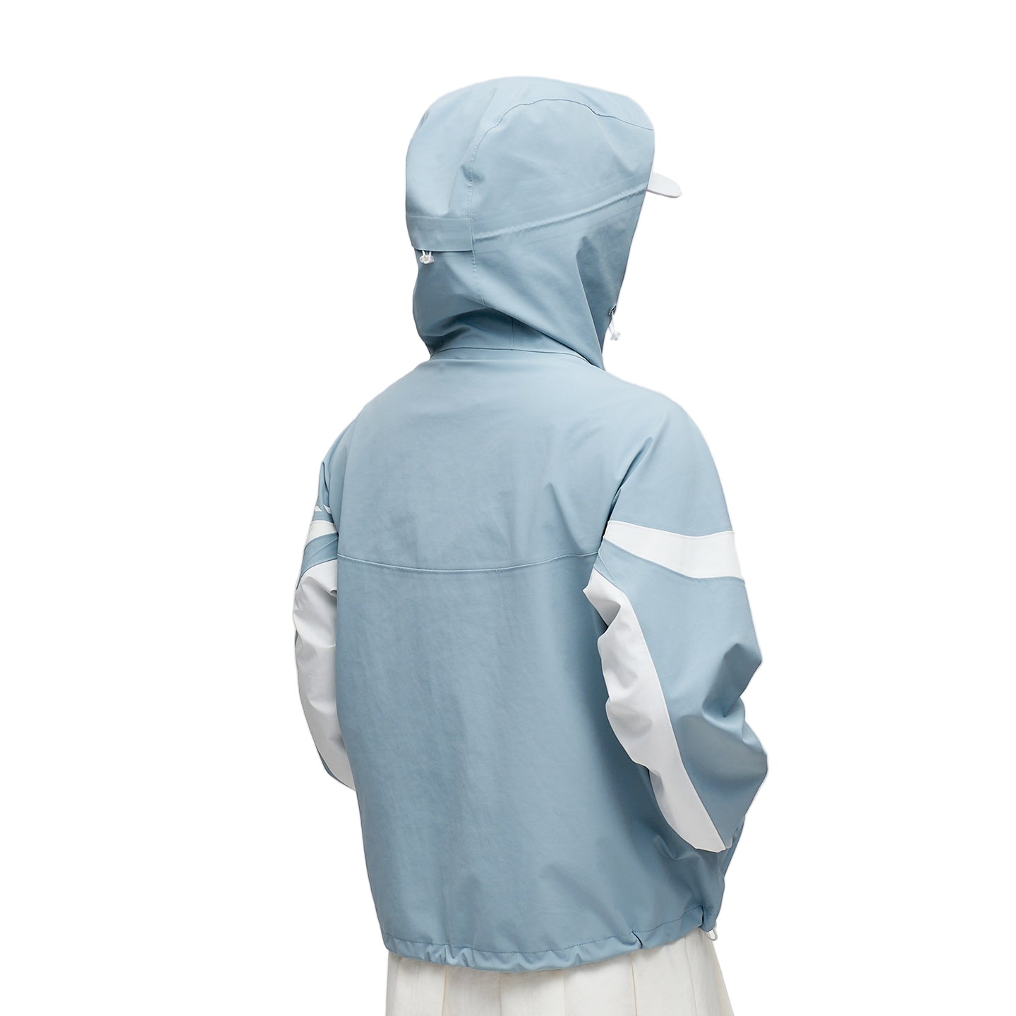SVG Golf Women's Waterproof Light Blue Hooded Raincoat Sport Jacket