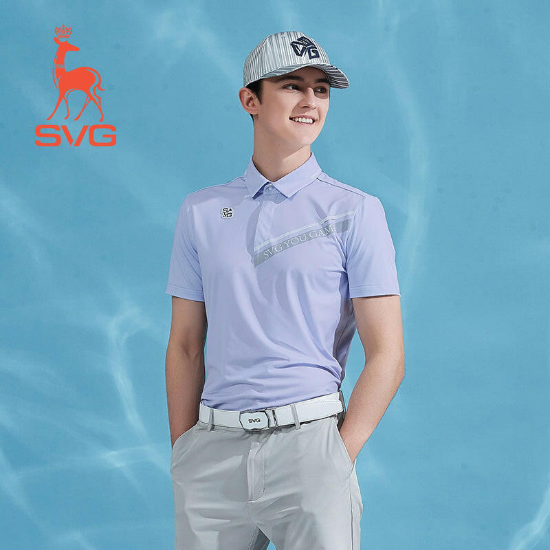 SVG Golf Men's Light Purple Polo Shirt