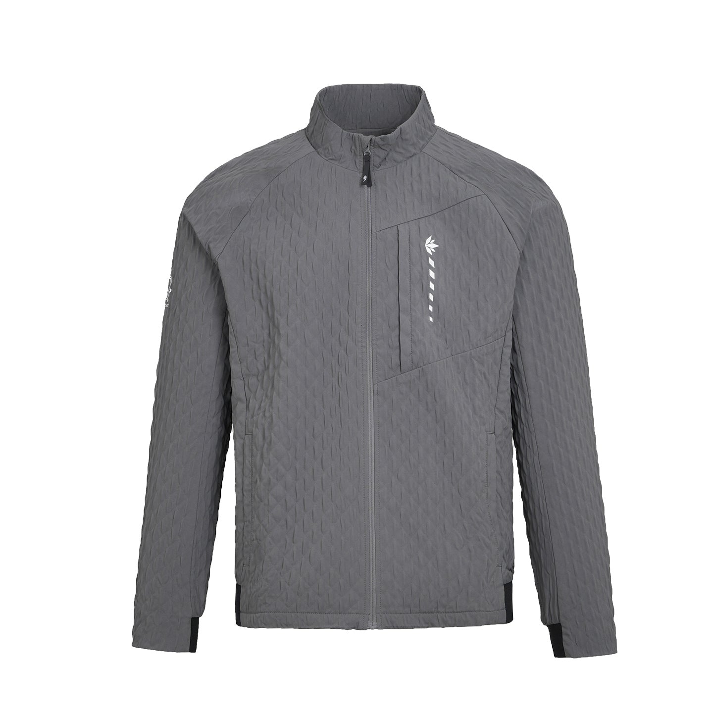SVG Golf Men's Textured Slim Fit Zip-Up Sport Jacket