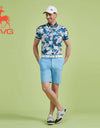 SVG Golf 23 spring/Summer Men's full printed short-sleeved T-shirt lapel polo shirt