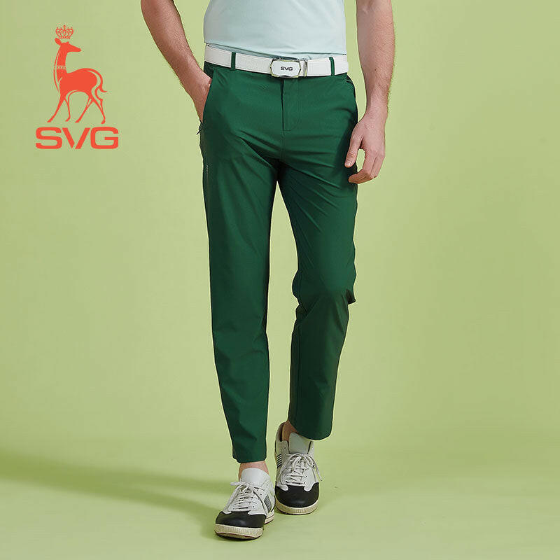 SVG Golf Men's Green Slim Stretch Pants