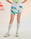 SVG Golf 23 spring and summer new style women's blue and green printed skirt pants sports skirt skirt skirt shorts