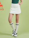 SVG Golf Women's White A-line High Elastic Skort