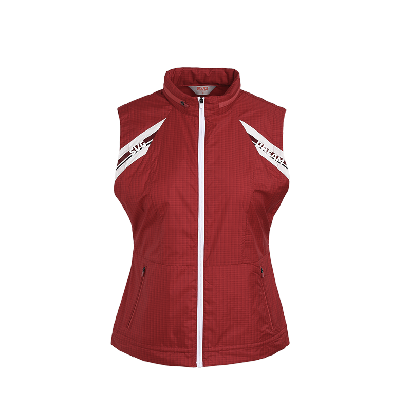 SVG Golf Autumn and Winter Women's Red Stitched Vest