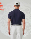 SVG Golf 23 autumn and winter men's new color collage short-sleeved t-shirt lapel POLO shirt men's blouse