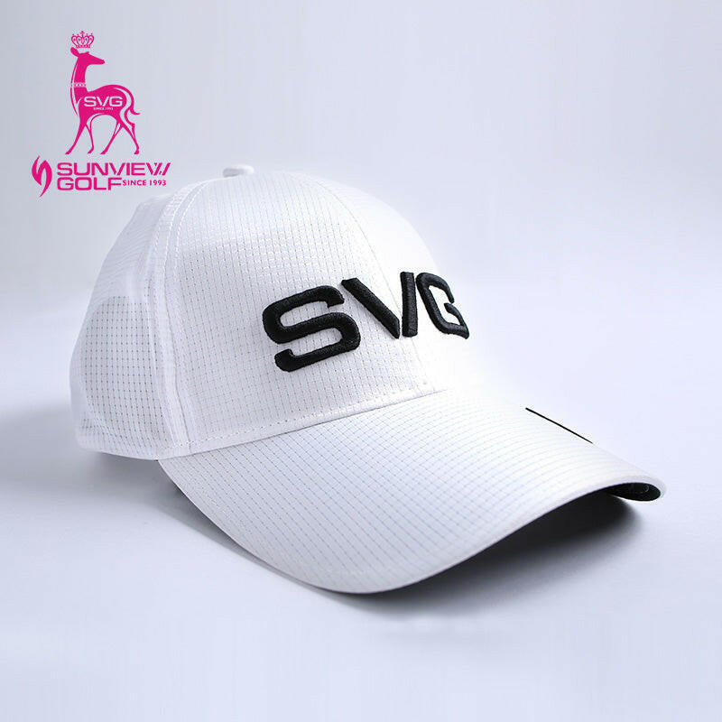 Performence cap with fluorescent accents, in white.