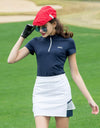 Stand-Up Collar Short Sleeve