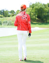 Women's double-sided down jacket, in white or Christmas print.