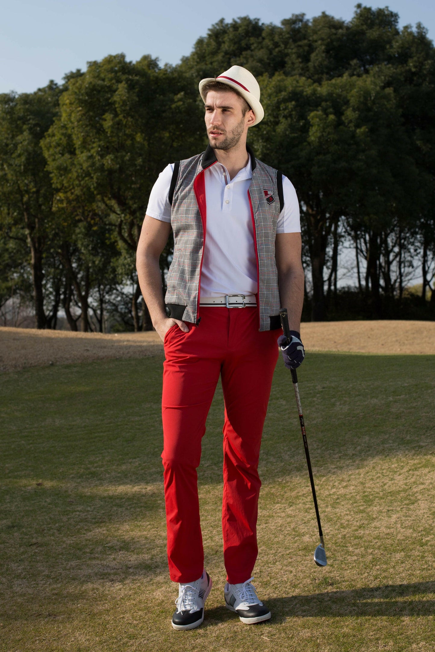 SVG Men's Classic Red Pants.