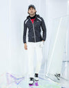 Men's down jacket, in black