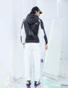 Men's down jacket, in black
