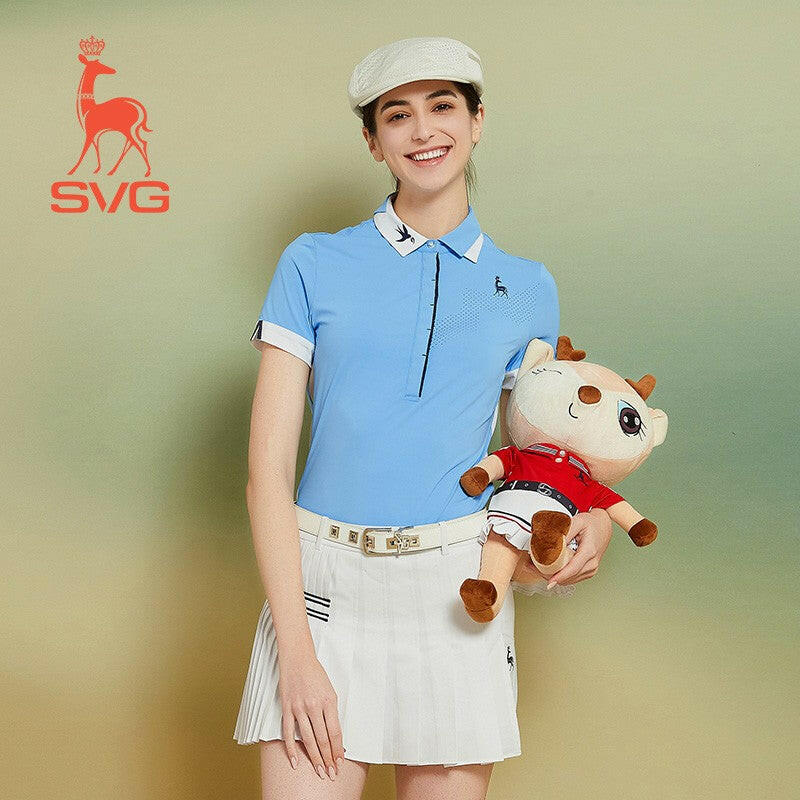 SVG Golf Women's Contrasting Classic Polo UV Protection