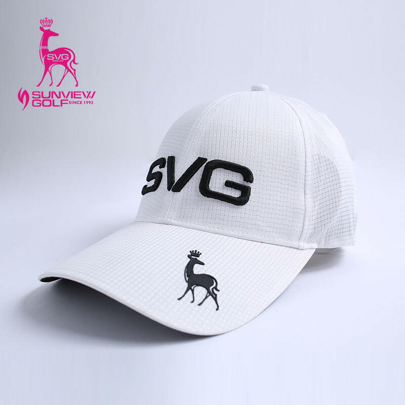 Performence cap with fluorescent accents, in white.