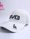 Performence cap with fluorescent accents, in white.