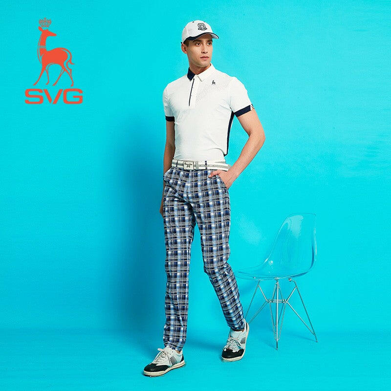 SVG Golf Men's Contrasting Classic Polo