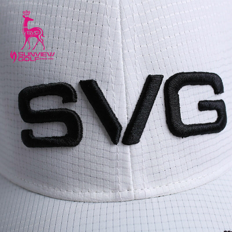 Performence cap with fluorescent accents, in white.