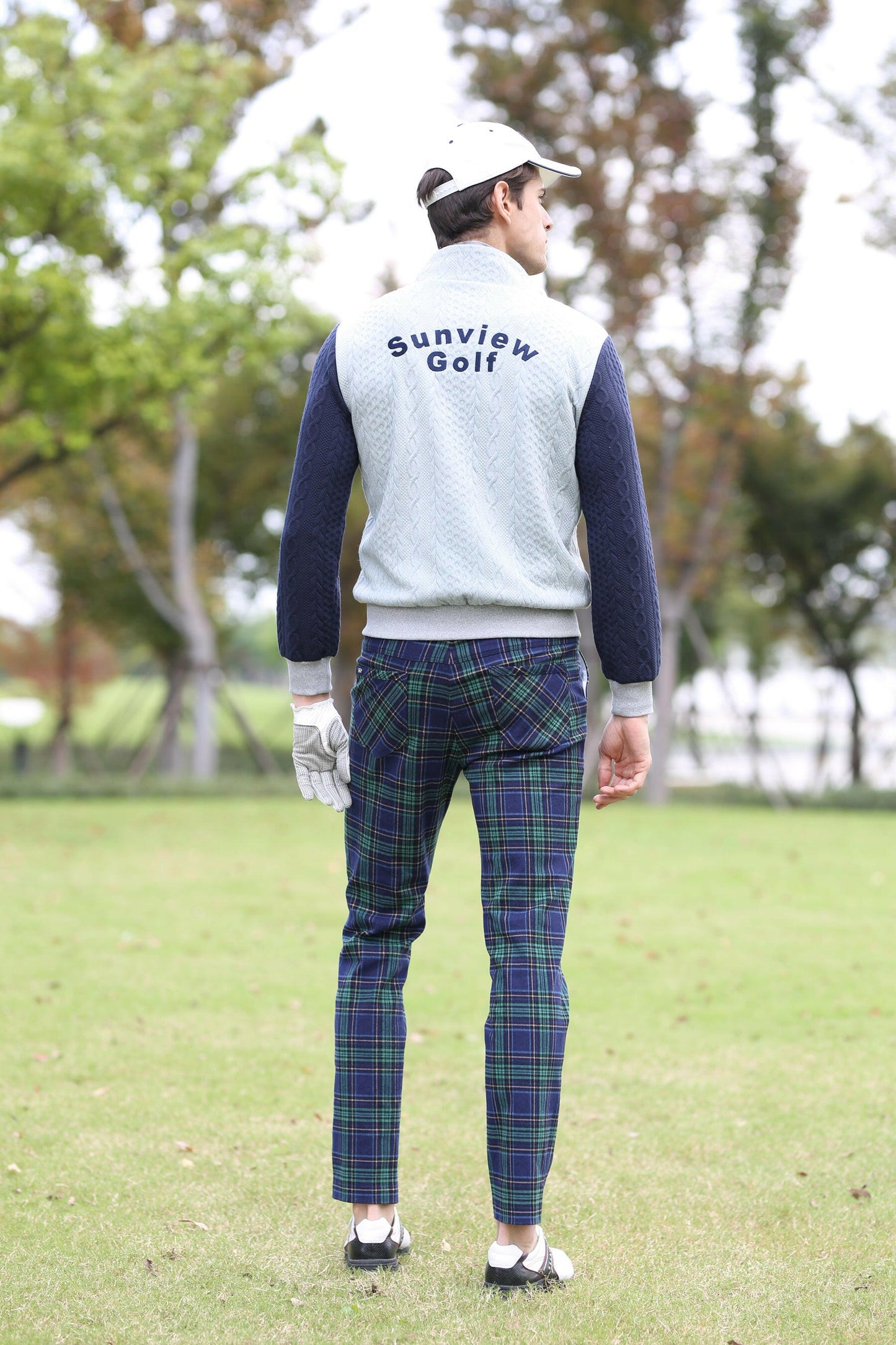 SVG Plaid Straight Pants.