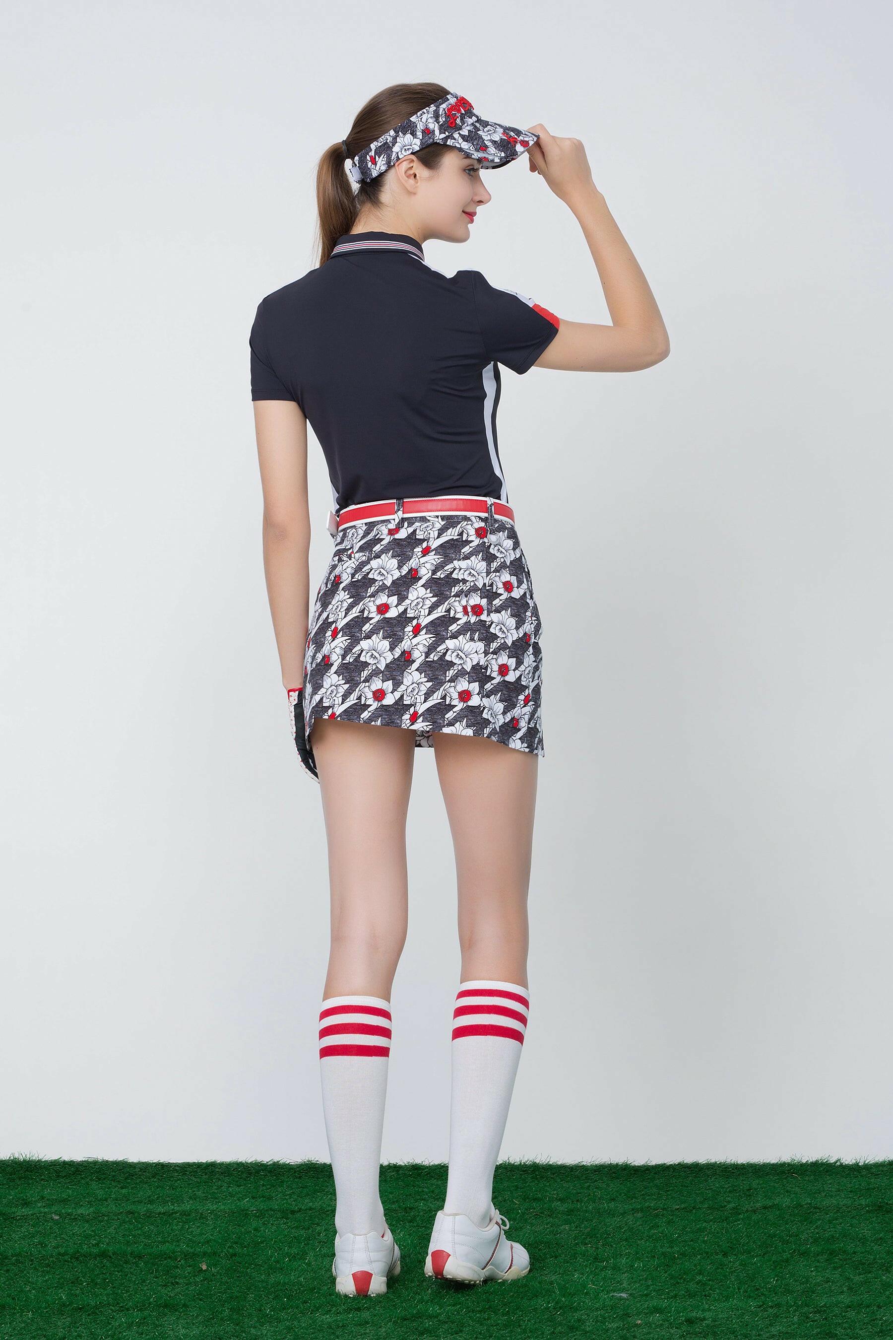 Heidelberg Houndstooth Asymmetric Skirt.