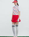 Heidelberg Stripe Side Pleat Skirt