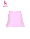 Girl's A-line skirt with flared hem, in pink.