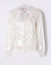 Women's jacket, in pearly white.