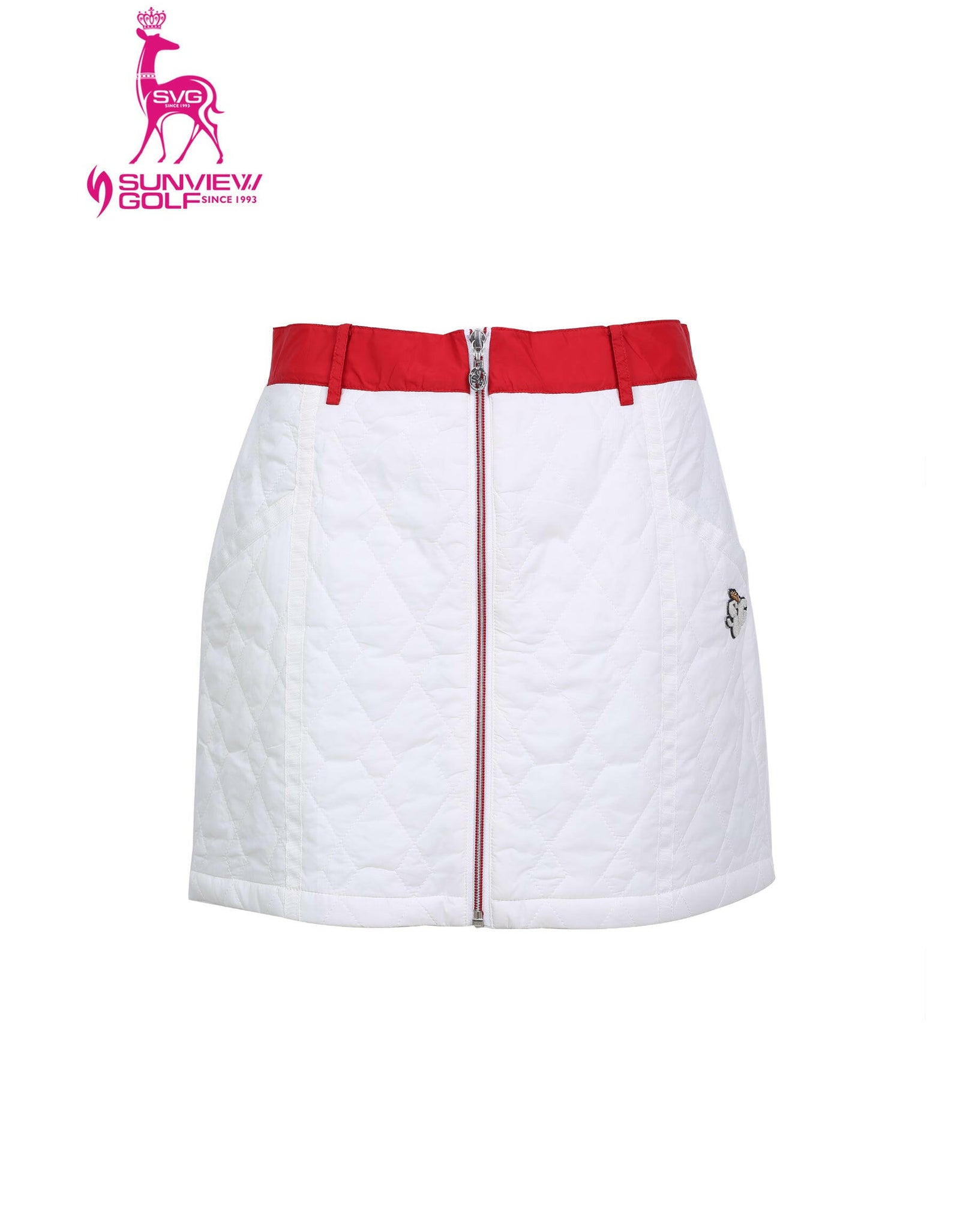 White clearance quilted skirt